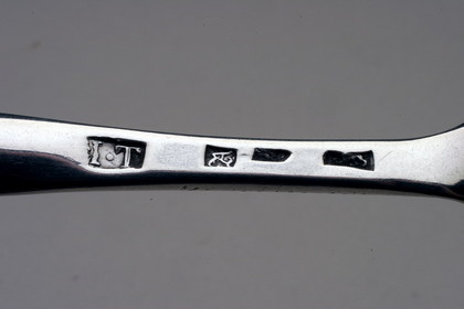 George II Antique Silver Marrow Scoop - James Tookey